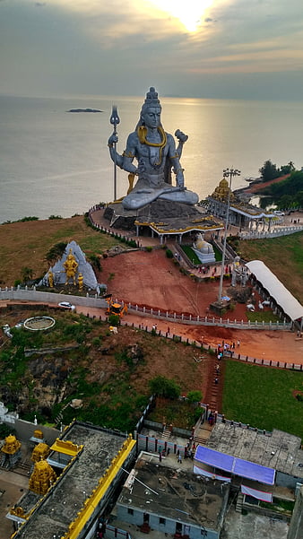 HD wallpaper: murudeshwar, temple, gopuram, karnataka, india, architecture  | Wallpaper Flare