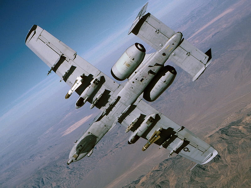 A-10 in flight, a-10, warthog, military, jet, tank killer, HD wallpaper