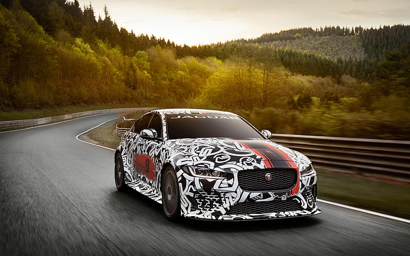 Jaguar XE SV Project 8, road, 2017 cars, tuning, supercars, Jaguar, HD wallpaper