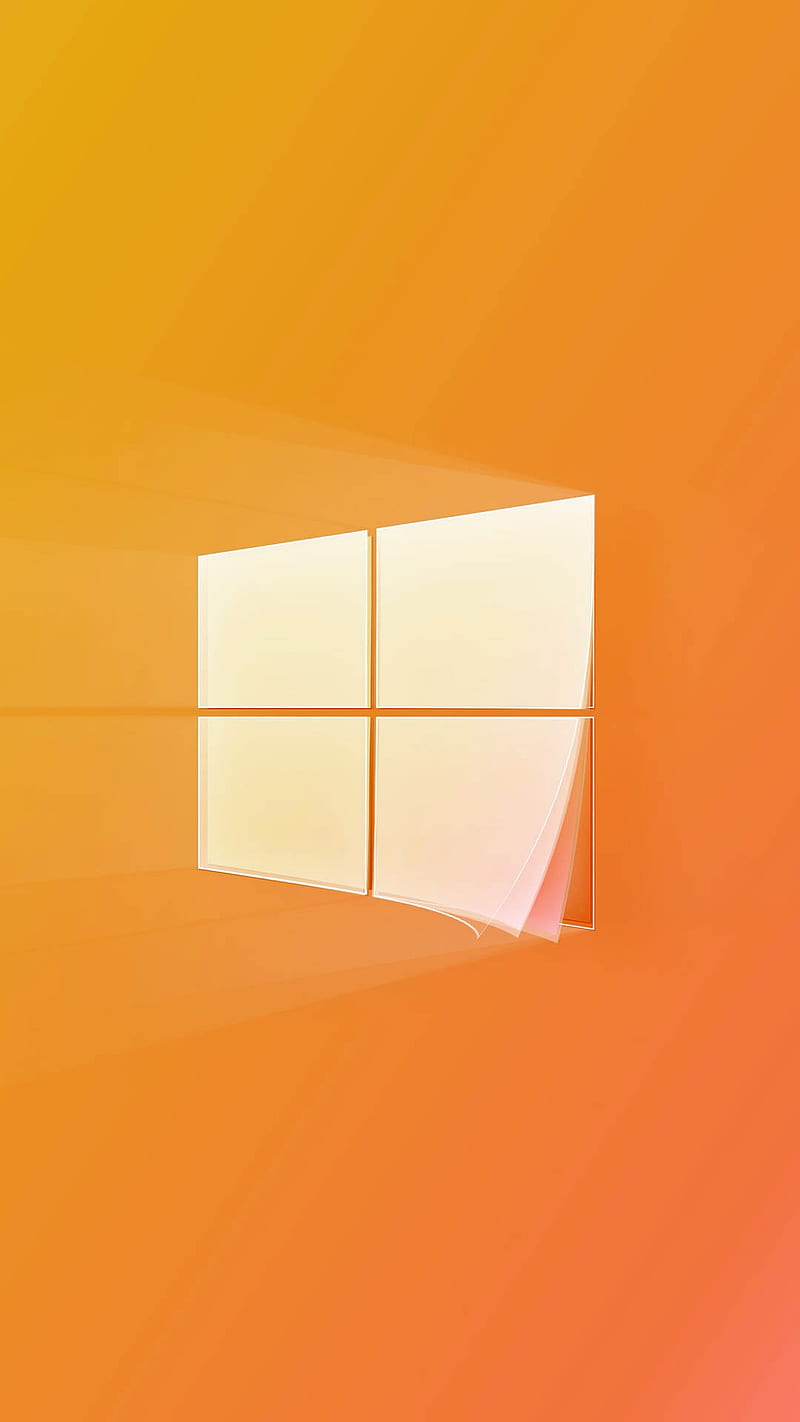 Windows, desenho, microsoft, orange, tech, technology, HD phone wallpaper