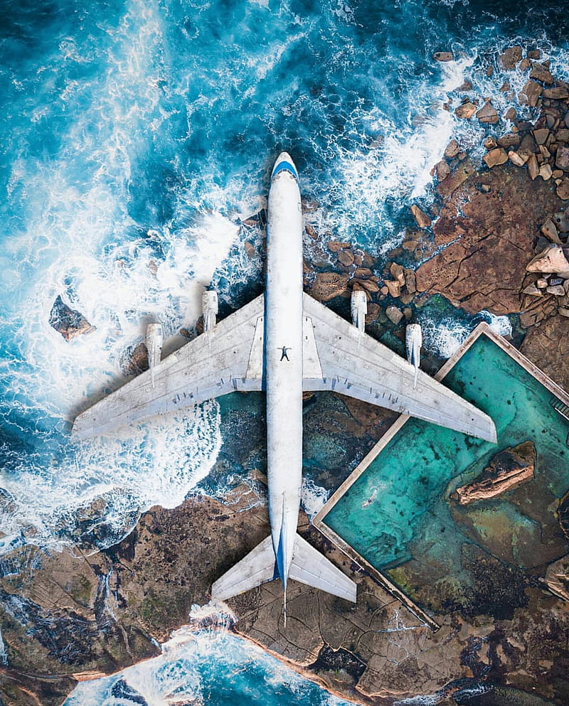 Abandoned plane, jet, lighthouses, planes, HD phone wallpaper