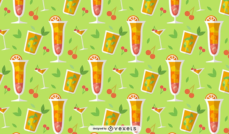 Pattern, cocktail, summer, green, glass, vexels, drink, vara, texture, HD wallpaper