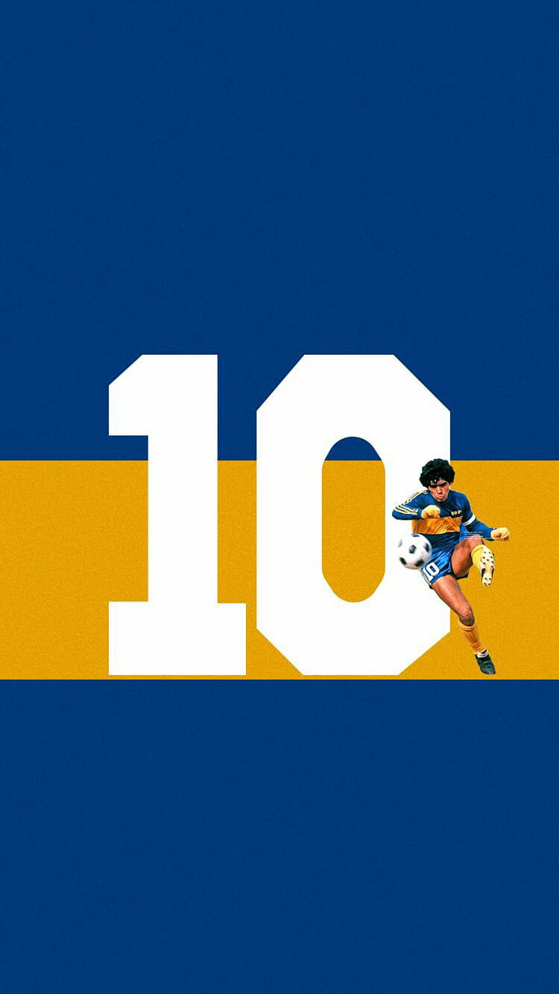 Maradona, boca juniors, football, legend, player, team, HD phone wallpaper