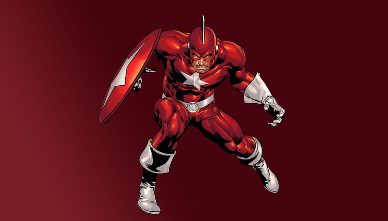 Red Guardian Marvel Comic Art, HD wallpaper
