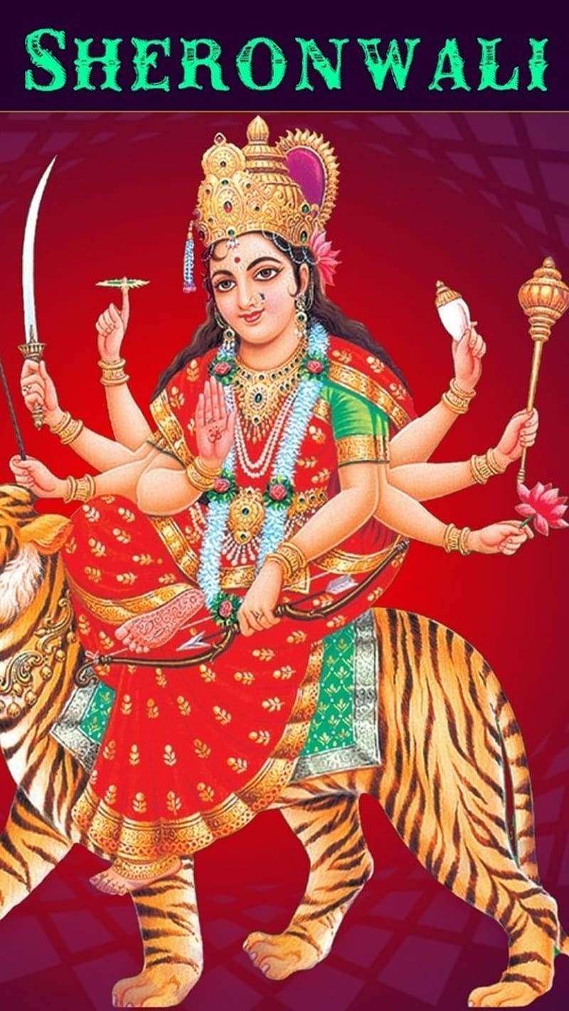 Meldi Maa, Sherowali, meldi maa - sherowali, bhakti, HD phone wallpaper