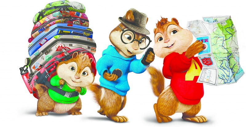 Alvin and the Chipmunks: The Road Chip (2015), red, The Road Chip, movie,  glasses, HD wallpaper | Peakpx