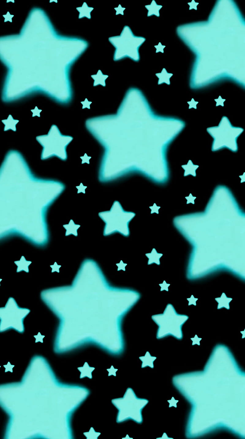 Abundantes estrellas aqua, oscuro, verde, patrones, Fondo de pantalla de  teléfono HD | Peakpx