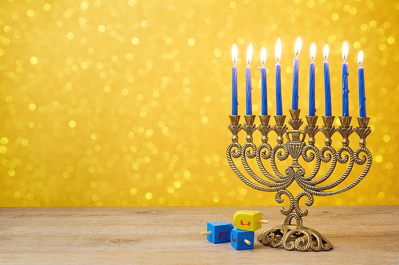 Hanukkah, jews, prayer, Candle, HD wallpaper