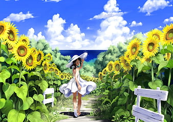 HD-wallpaper-sunflower-girl-