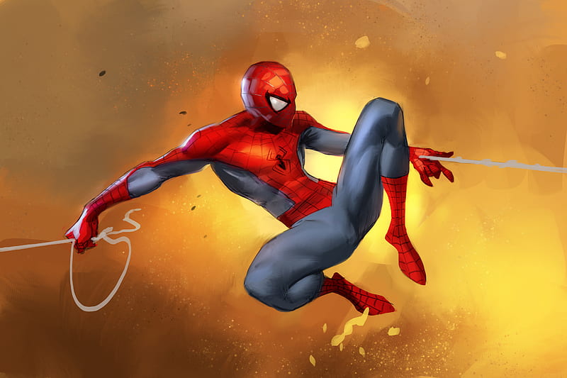 Spiderman New Digital Artwork, spiderman, superheroes, artwork, artist, digital-art, HD wallpaper