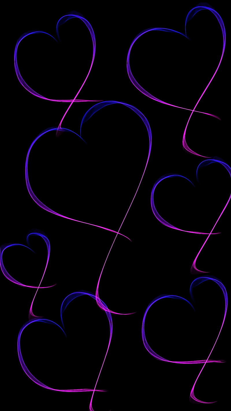 Corazones, black, blue, drawing, love, loveurhunny, patterns, pink ...