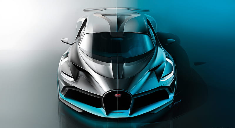 2019 Bugatti Divo - Design Sketch , car, HD wallpaper