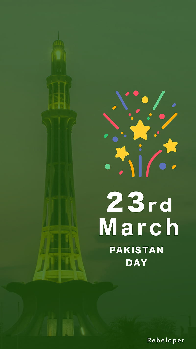 Pak Day, 23 march, 23rd march, march, minar e pakistan, HD phone wallpaper