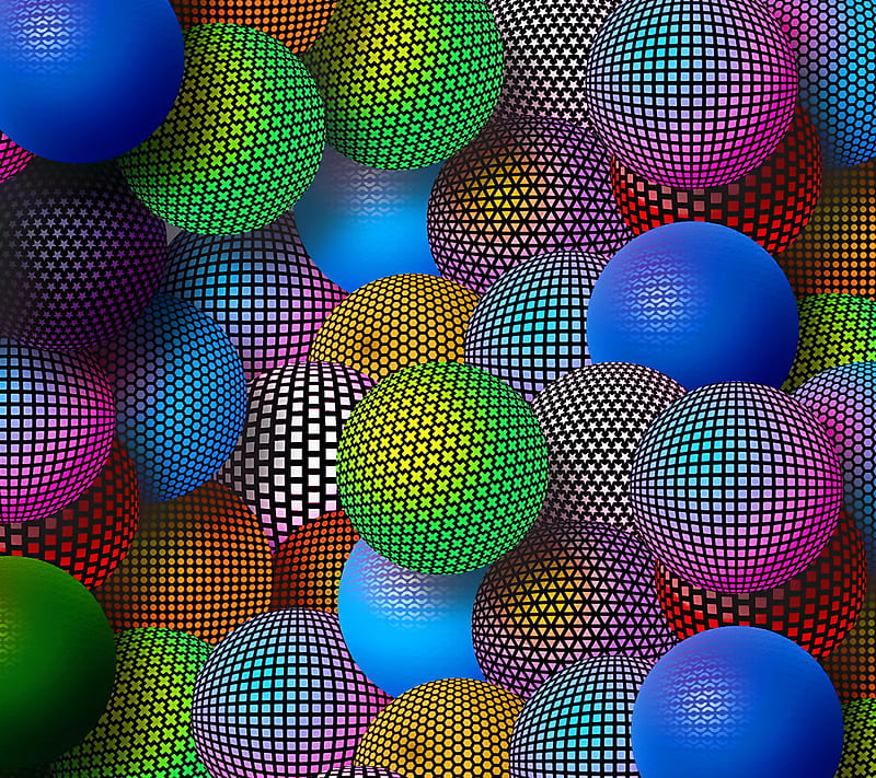 3d Balls, colorful, HD wallpaper | Peakpx