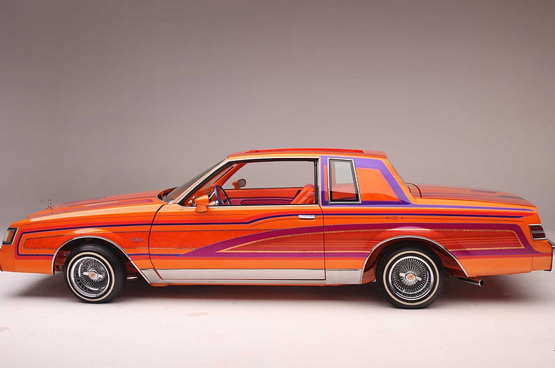 1985-Buick Regal, GM, Custom Paint, Lowrider, 1985, HD wallpaper