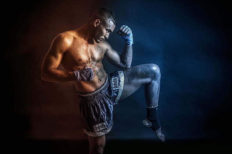 Muay Thai Fighter, gym, athlete, fitness, Muay Thai, Fighter, HD wallpaper