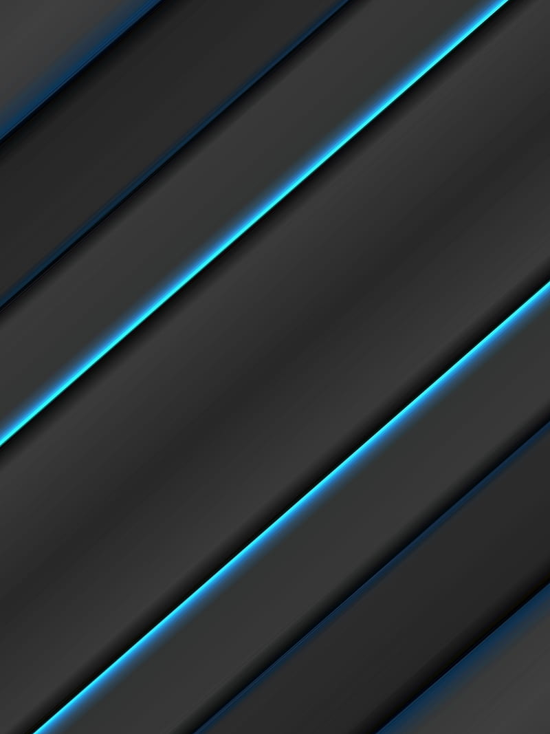 Material design 548, amoled, black, blue, lines, material design, modern, neon, stripes, HD phone wallpaper