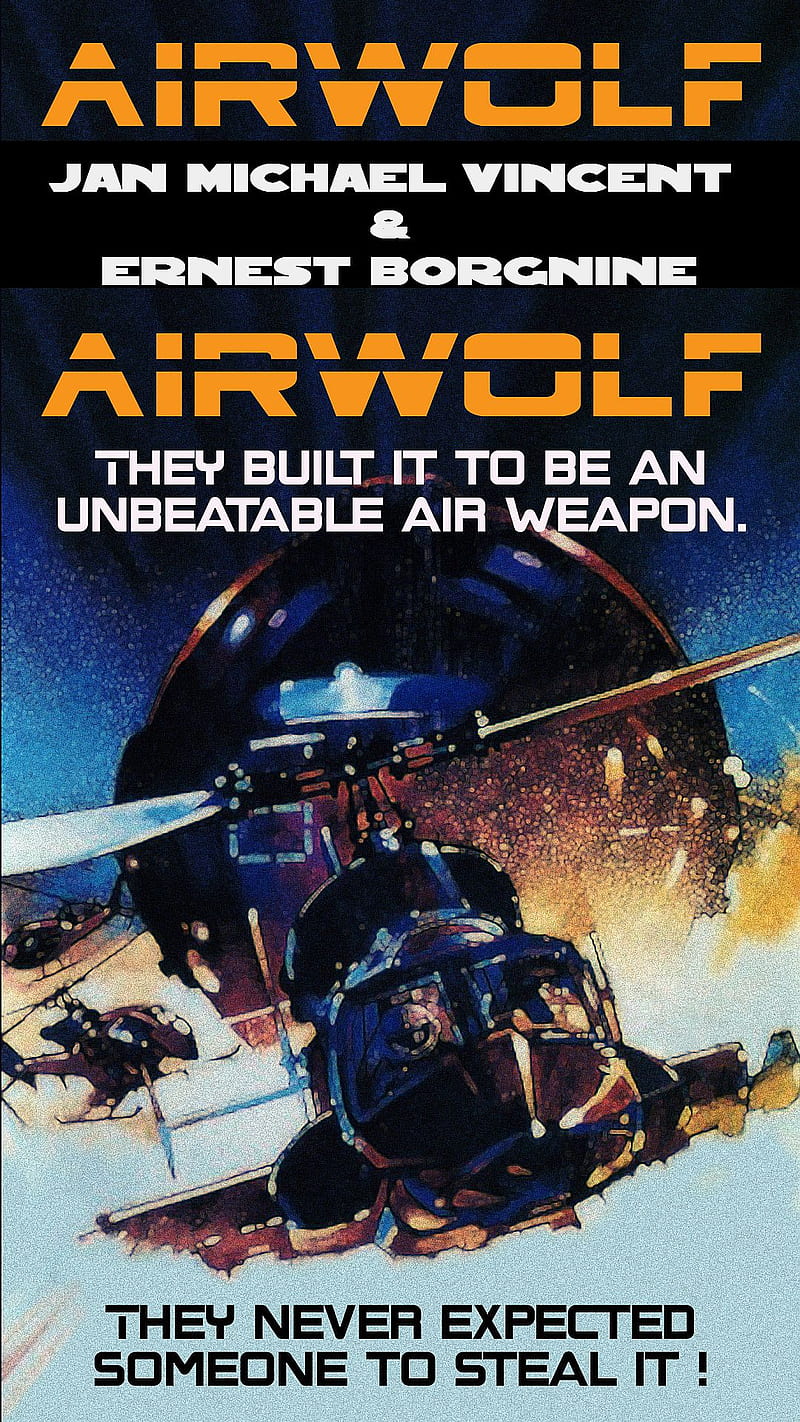 Airwolf, poster, tv show, HD phone wallpaper