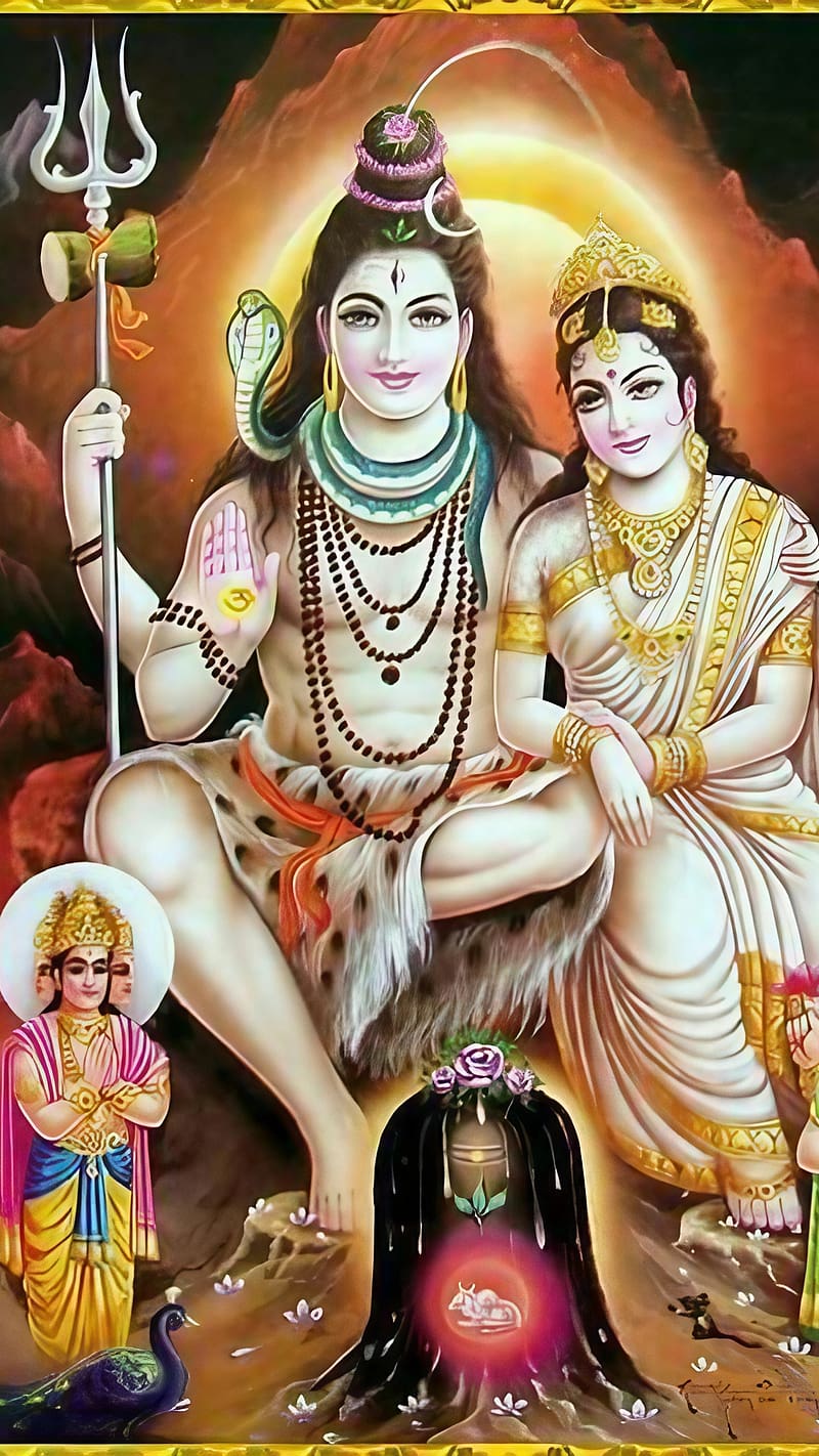 Shiv Shankar Ji Ke, Lord Shiva With Maa Parvati, god, mahadev, HD ...