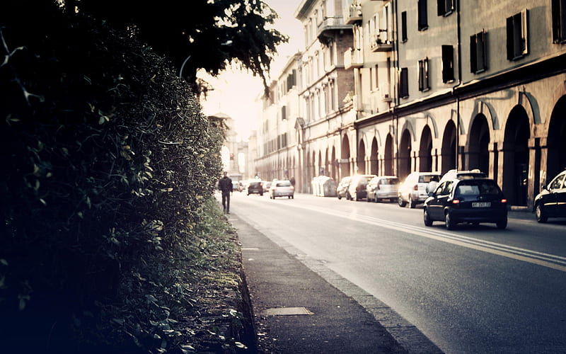 streets in italy-City graphy, HD wallpaper