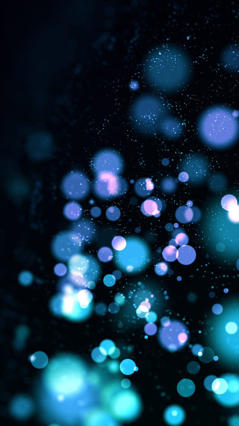 Sparkle, abstract, aurora, black, blue, bubbles, city, cool, dream, dreamy, fuzzy, HD phone wallpaper