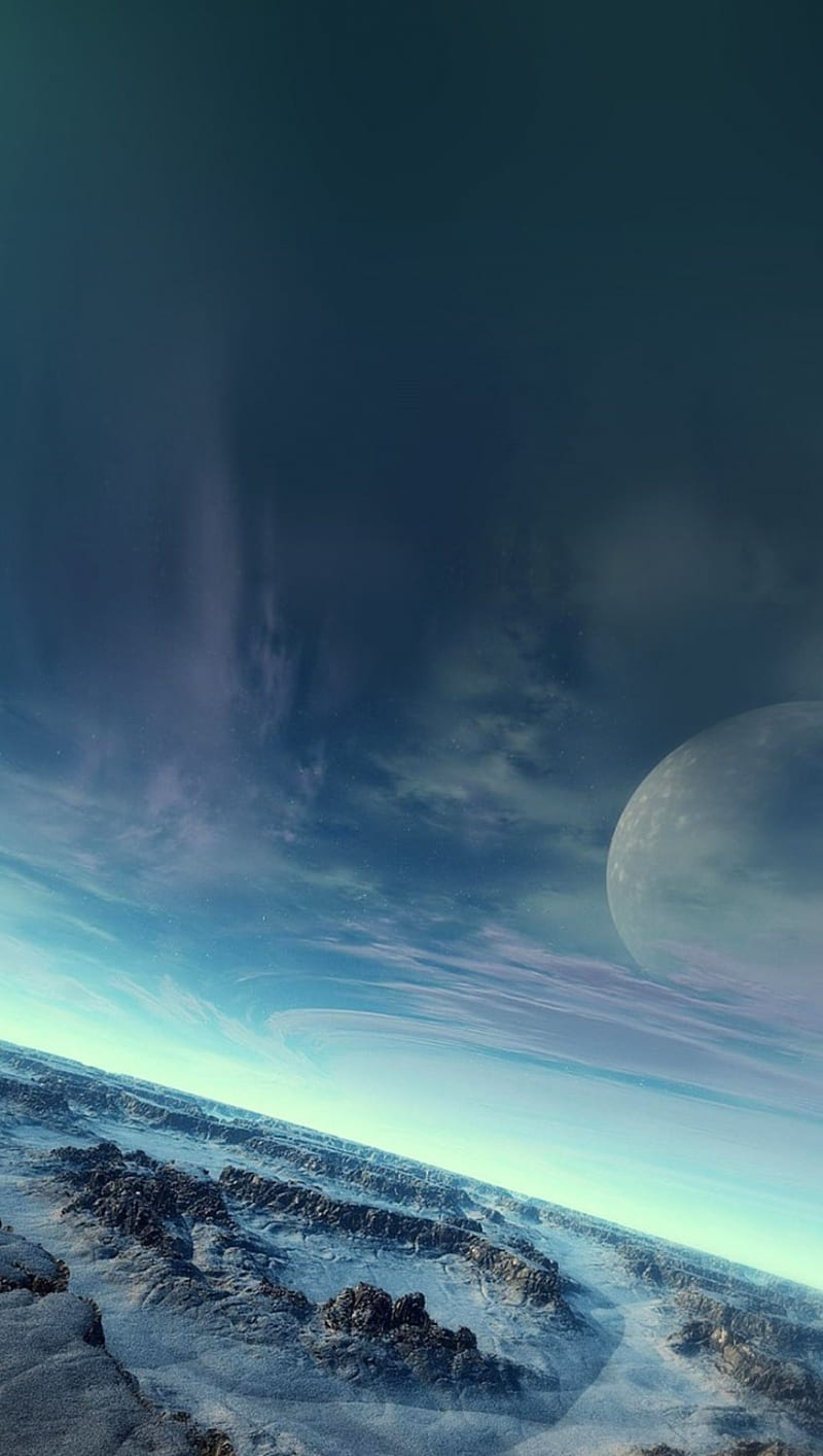 Universe, earth, moon, sky, HD phone wallpaper | Peakpx