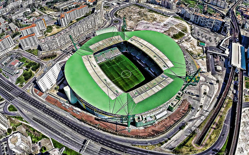 Estadio Jose Alvalade, Lisbon, Portugal, Sporting stadium, portuguese football stadium, HD wallpaper
