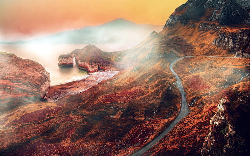 Amazing Mountain Road, HD wallpaper