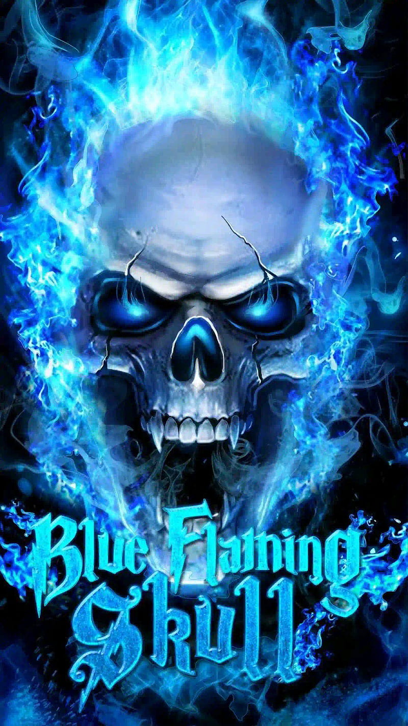 Blue flaming skull, love, mortal, purple, scary, skulls, sugar, vader, witch, zero, HD phone wallpaper