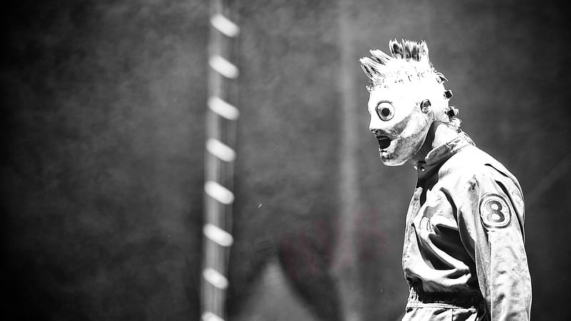 Corey Taylor In Blur Black Background Slipknot Music, HD wallpaper