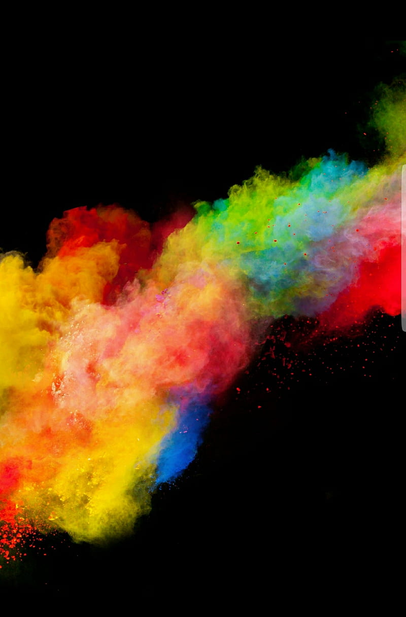 Colour Dust, bright, colorful, oled, rainbow, HD phone wallpaper