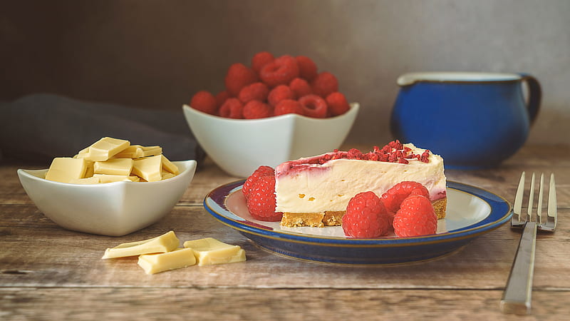 Food, Cheesecake, Berry, Cheese, Dessert, Raspberry, HD wallpaper