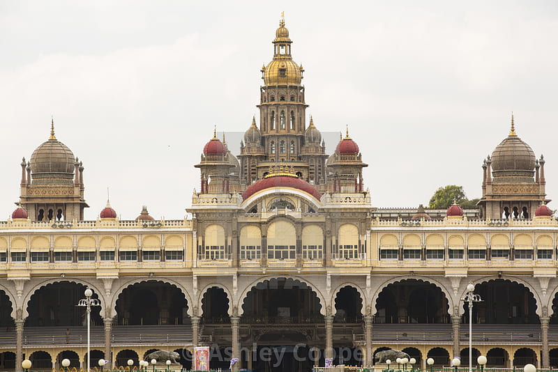 The famous Mysore Palace in Mysore, Karnataka, India. - License, or print for £37.20., HD wallpaper