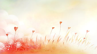 Hearts Blooming, valentines, bright, summer, flowers, firefox persona,  spring, HD wallpaper | Peakpx