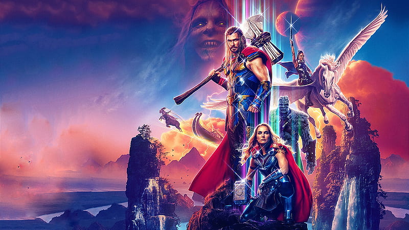 Movie, Thor: Love and Thunder, Chris Hemsworth , Thor , Tessa Thompson , Valkyrie (Marvel Comics), HD wallpaper