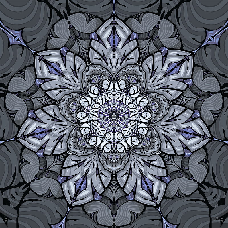 pattern, mandala, abstraction, symmetry, HD phone wallpaper