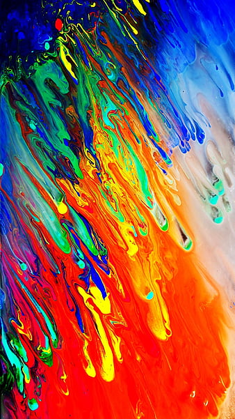 rainbow splatter art
