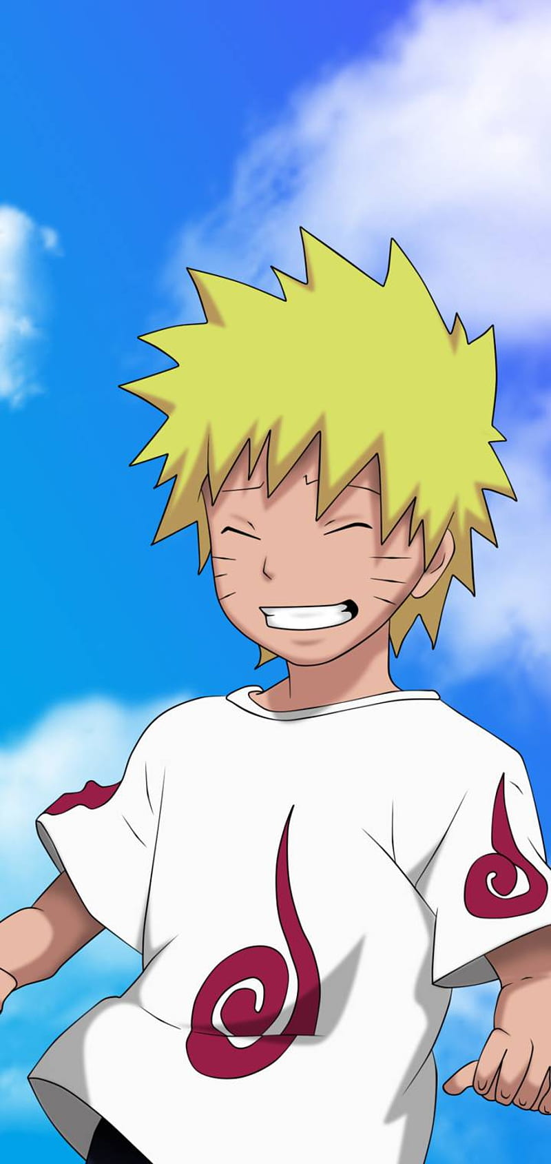 Naruto kid, anime, blue sky, hokage, kids, little, naruto