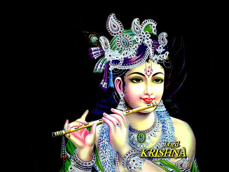 Lord Krishna-2, purity, god, HD wallpaper