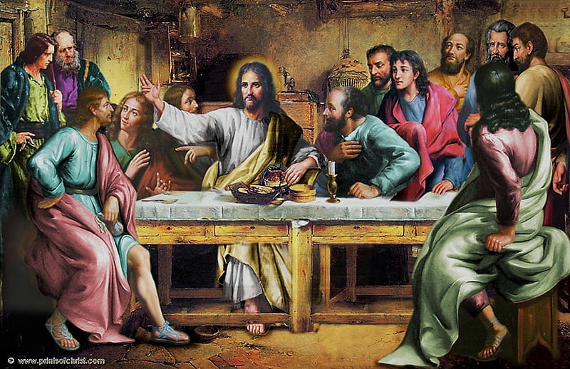 Last supper of the lord, christ, jesus, gospel, supper, god, HD wallpaper