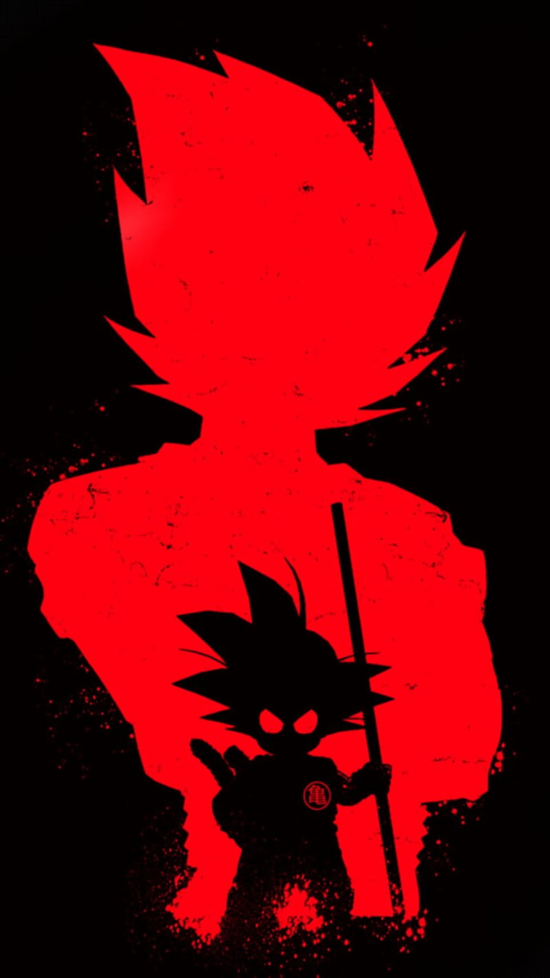 Goku evolution red, ball, dragon, HD phone wallpaper