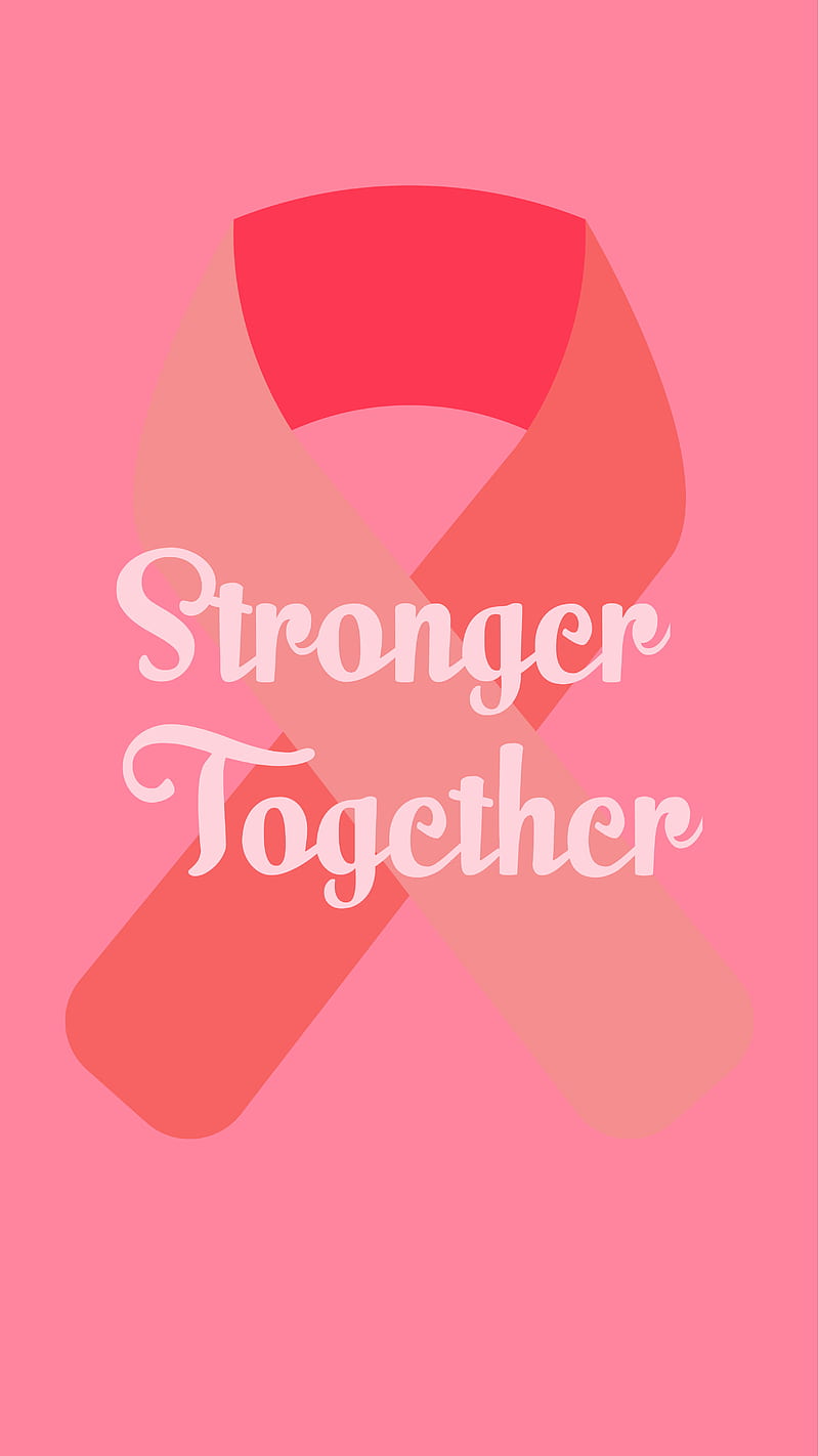 Stronger Ribbon, pink18, breast cancer, HD phone wallpaper