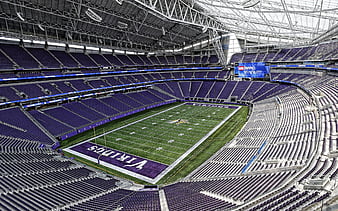 US Bank Stadium, Minnesota Vikings Stadium, NFL, american football, football stadium, Minneapolis, Minnesota, USA, HD wallpaper