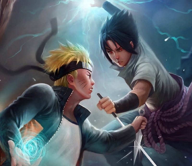 Download Sasuke Vs Naruto Final Battle Wallpaper