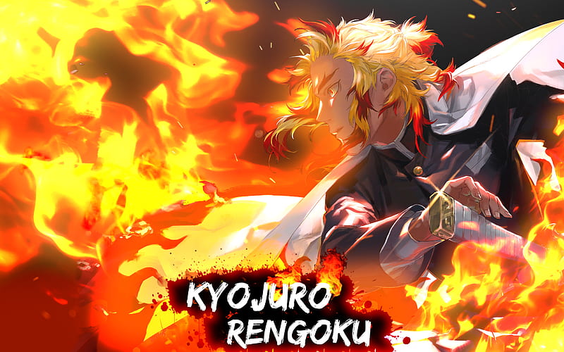 Anime Demon Slayer Kimetsu No Yaiba Flame Kyojuro Rengoku Hd