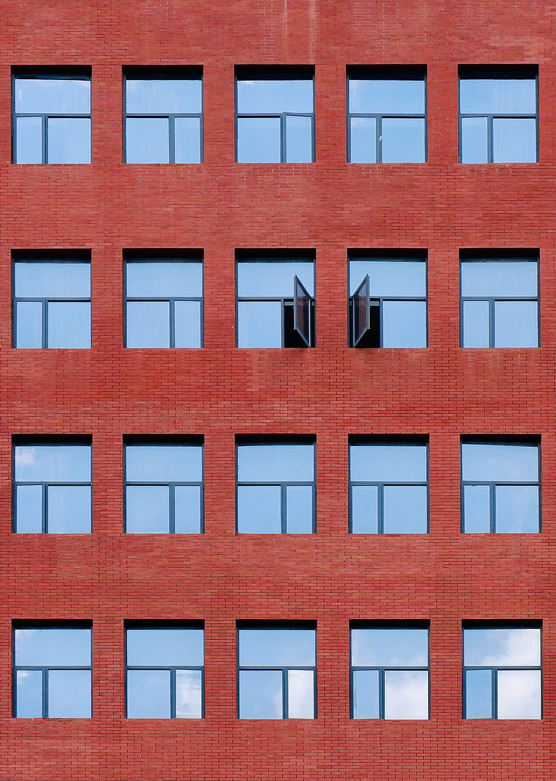 buildings, windows, glass, facade, HD phone wallpaper