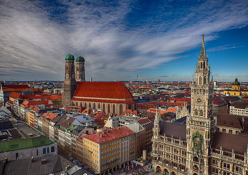 Munich (Germany), Cities, Munich, Bavaria, Town, Munich Town, Hall, Germany, City, HD wallpaper