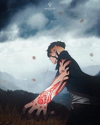 Boruto Karma mark, phone, lock, naruto, kawaki, curse mark, HD phone  wallpaper