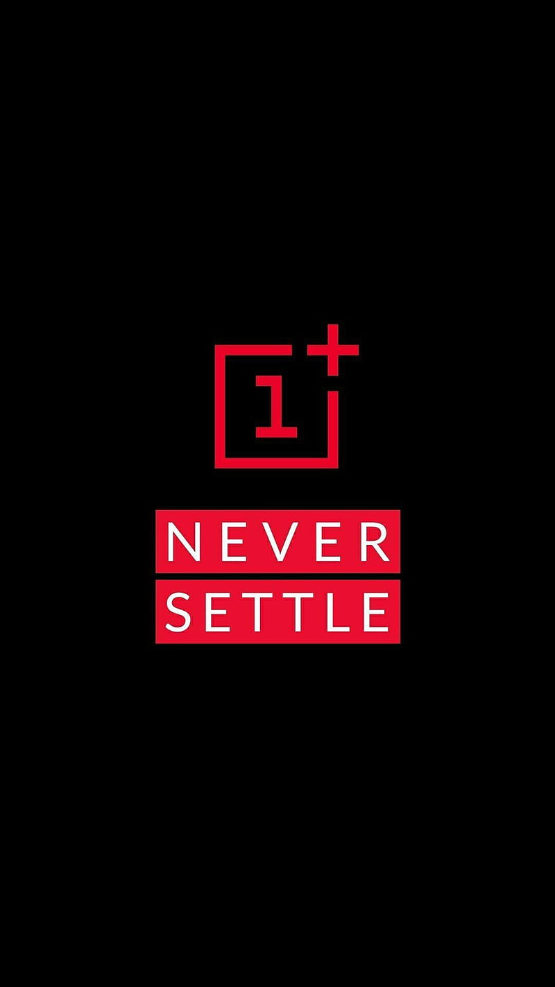 1 + Never Settle , never settle, 1 +, logo, HD phone wallpaper