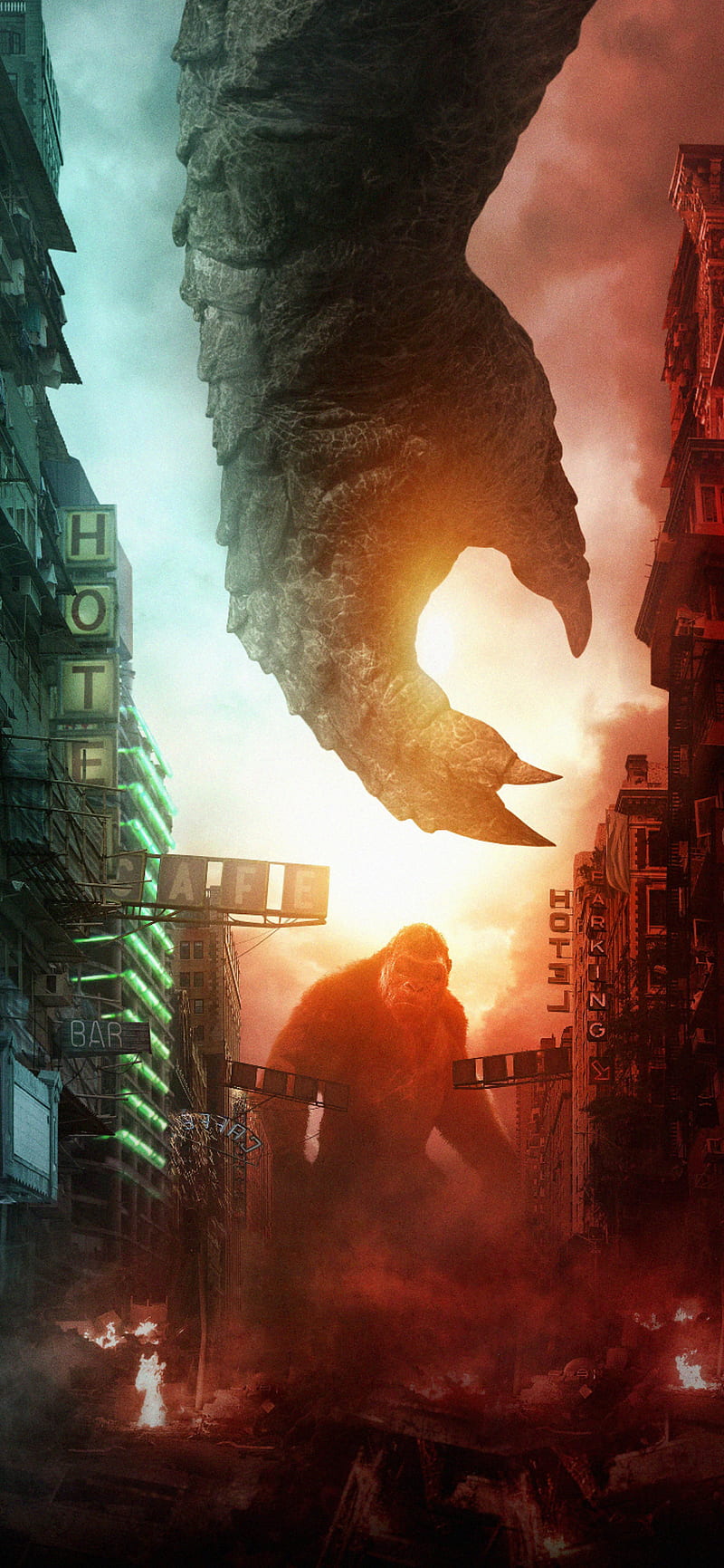 Godzilla Vs Kong, HD phone wallpaper | Peakpx